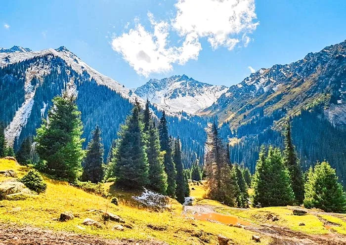 Paket Tour Murah Kyrgyzstan Ala Archa National Park Issyk Kul Lake Burana Tower.